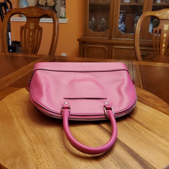 NWT Coach F57555 Mini Sierra Satchel Smooth Leather Bright Fuchsia - Picture 9 of 16